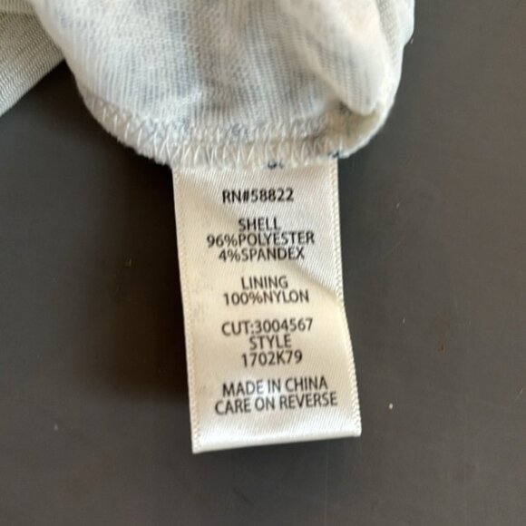 Max Studio Short Sleeve Knit Mesh Polka Ivory Dot Blouse Top Size S - Picture 5 of 6